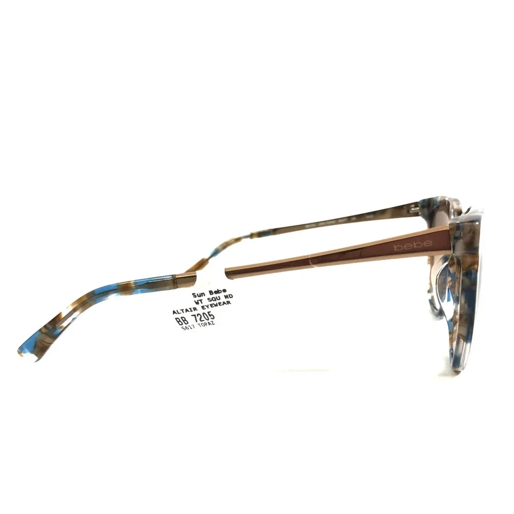 Bebe Sunglasses BB7205 200 TOPAZ Blue Brown Tortoise with Brown Gradient Lenses